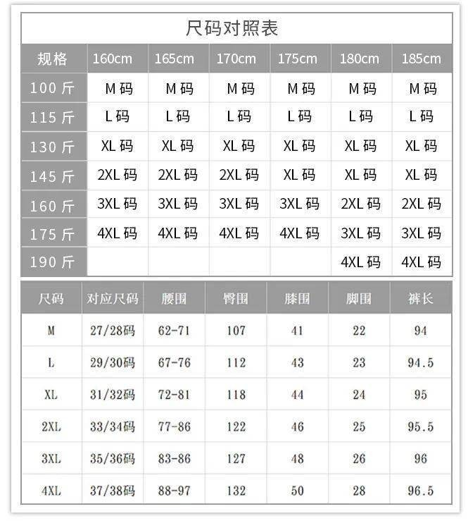 最全服装尺码对照含义，让你不再为参数犯难