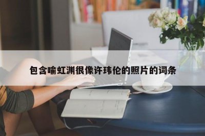 ​包含喻虹渊很像许玮伦的照片的词条