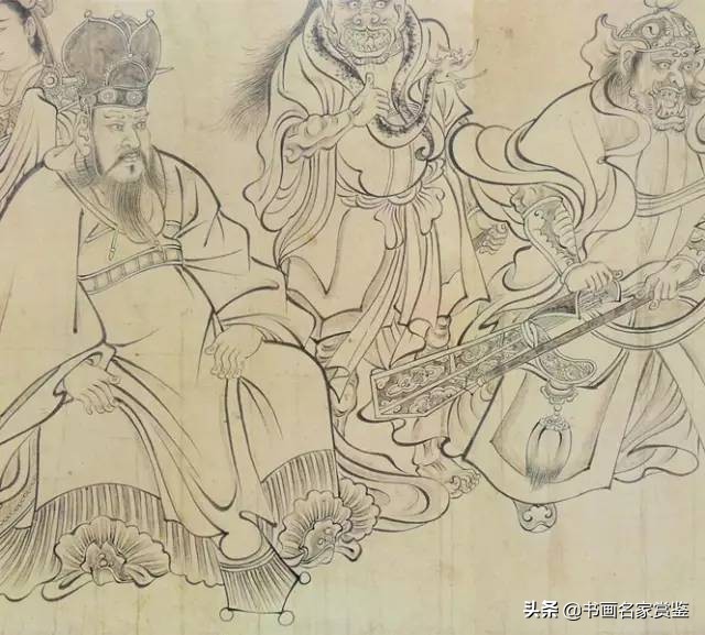 画史尊称画圣——唐代著名画家 吴道子《送子天王图》