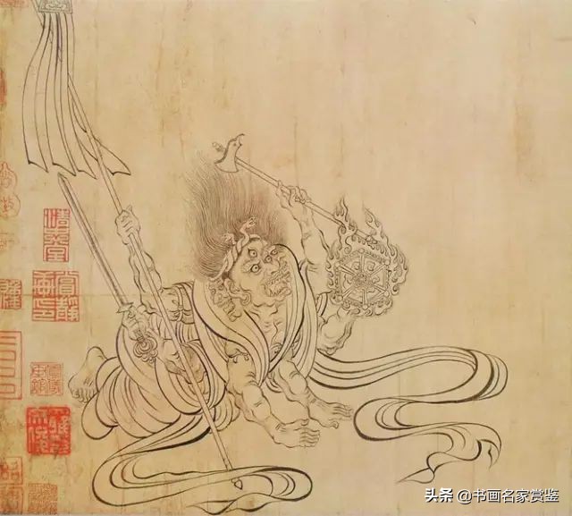 画史尊称画圣——唐代著名画家 吴道子《送子天王图》