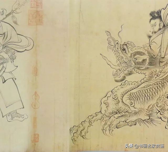 画史尊称画圣——唐代著名画家 吴道子《送子天王图》