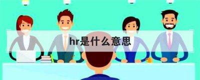 ​hr是什么意思（职场HR是什么意思）