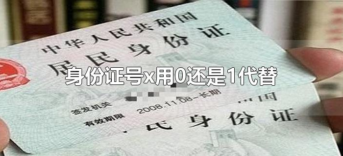 身份证号x用0还是1代替