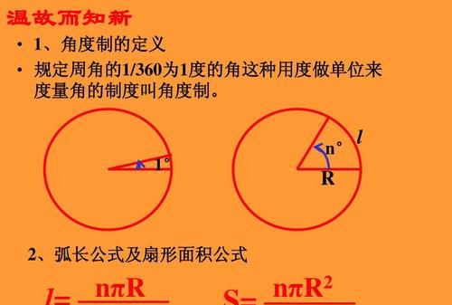 扇形的面积公式