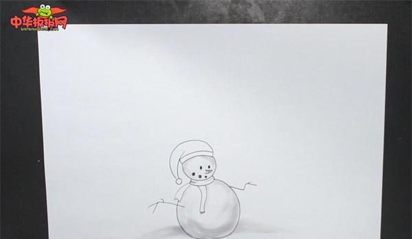 雪人简笔画，万圣节雪人画法简笔画？图6