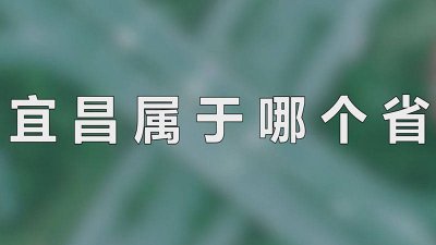 ​宜昌属于哪个省的城市 宜昌属于哪个省?