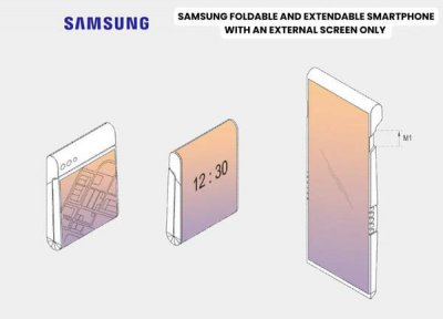 ​三星折叠屏手机专利曝光 只有一块外屏 还是向外折叠